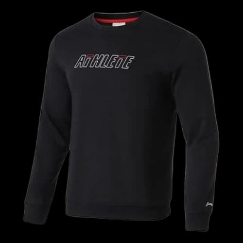 Li-Ning Athlete Logo Fleece Sweatshirt 'Black'
