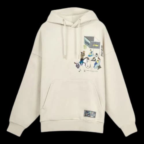Li-Ning BadFive Changan Boys Graphic Hoodie 'Beige'
