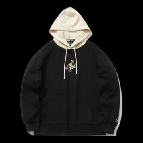Li-Ning x Disney Crossover Cartoon Printing Hoodie 'Black Beige' (Women's)