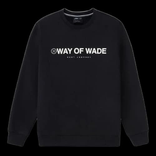 Li-Ning Way of Wade Round Neck Sweatshirts 'Black White'