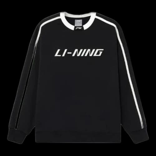 Li-Ning Striped Graphic Sweatshirt 'Black White'