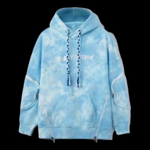 Li-Ning CF Series Tie Dye Loose Pullover Hoodie 'Blue' (Women's)