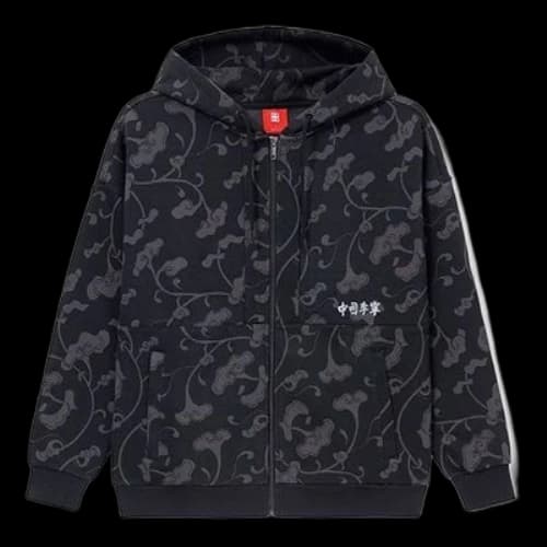 Li-Ning Lifestyle Casual Graphic Print Jacket 'Black Grey'
