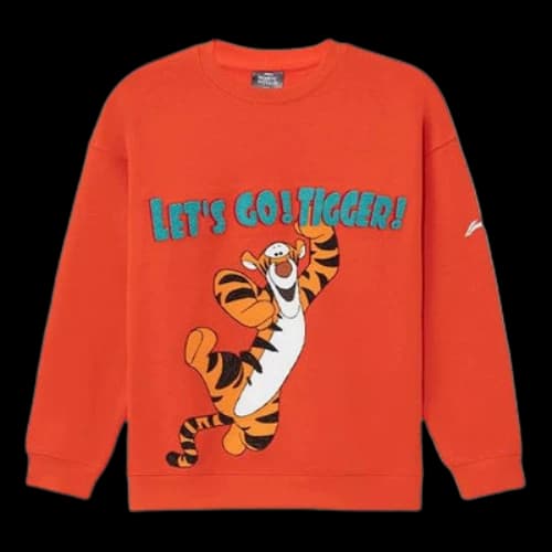 Li-Ning x Disney Crossover Sports Basketball Series Printing Loose Round Neck Pullover Orange