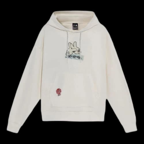 Li-Ning x OG_SLICK Crossover Skateboard Series Pattern Printing Hoodie 'Creamy White'