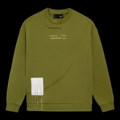 Li-Ning CF Sports Living Series Round Neck Pullover 'Green'