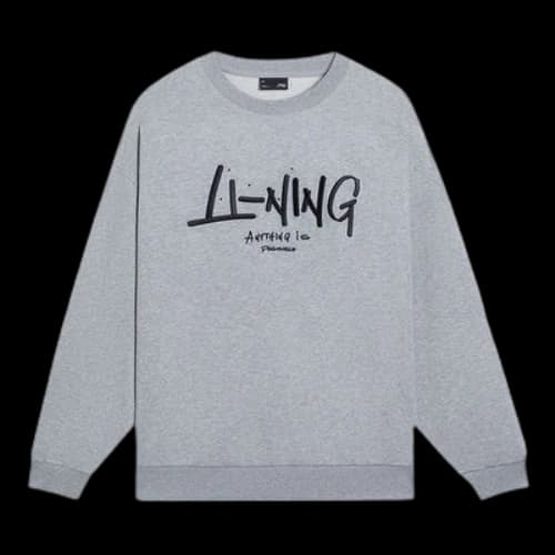 Li-Ning Anything Is Possible Graphic Sweatshirt 'Grey'