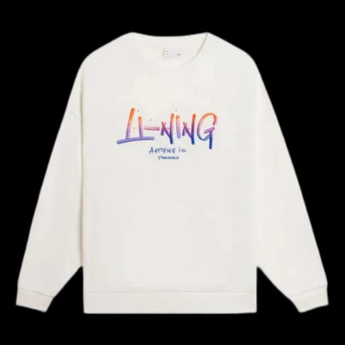 Li-Ning Anything Is Possible Graphic Sweatshirt 'Creamy White'