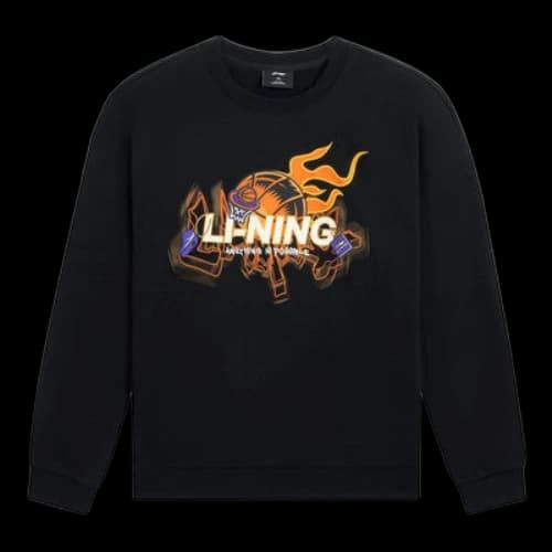 Li-Ning Hoops Comic Graphic Sweatshirt 'Black'