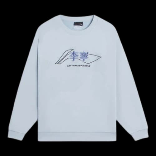 Li-Ning Anything Is Possible Graphic Sweatshirt 'Light Blue'
