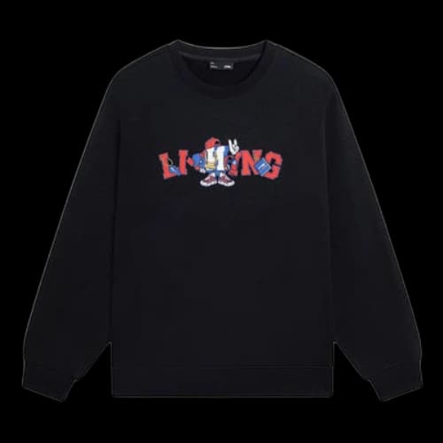 Li-Ning Cartoon Graphic Sweatshirt 'Black'