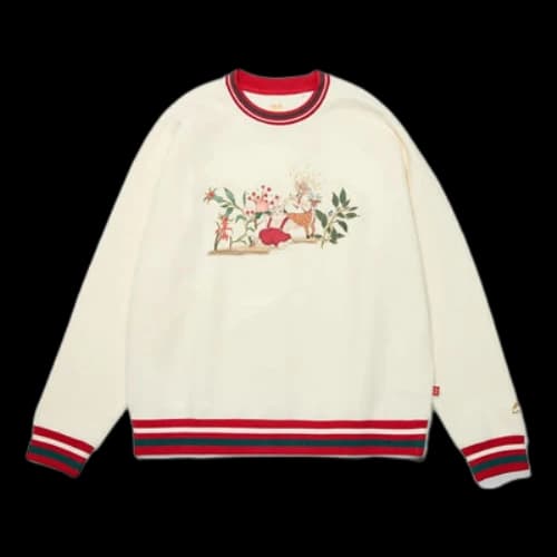 Li-Ning Rijindoujin Cartoon Graphic Sweatshirt 'Beige' (Women's)