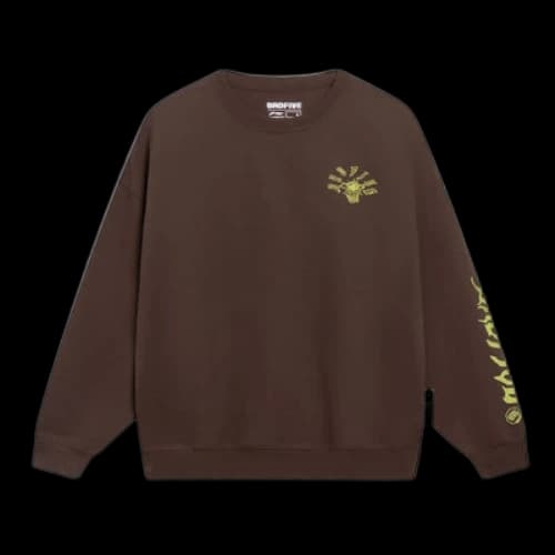 Li-Ning BadFive Logo Pullover Sweater 'Brown'