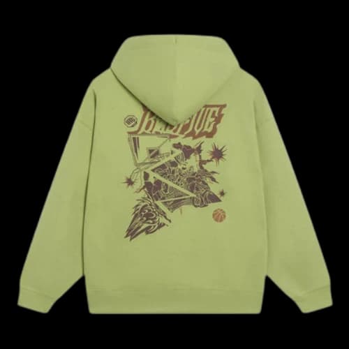 Li-Ning BadFive Cartoon Graphic Hoodie 'Moss Green'