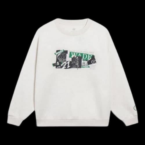 Li-Ning Way Of Wade Photo Graphic Sweatshirt 'Light Grey'