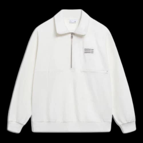Li-Ning Counterflow Triple Logo Half Zip Sweatshirt 'White'