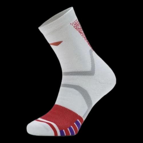 Li-Ning Basketball Mid Cut Socks 'White Red'