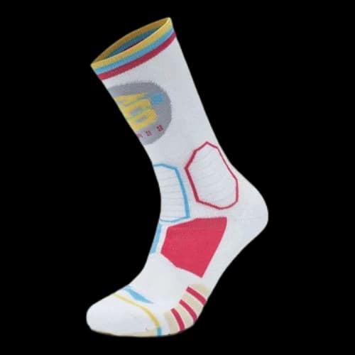 Li-Ning BadFive Basketball Mid Cut Socks 'White Multi'