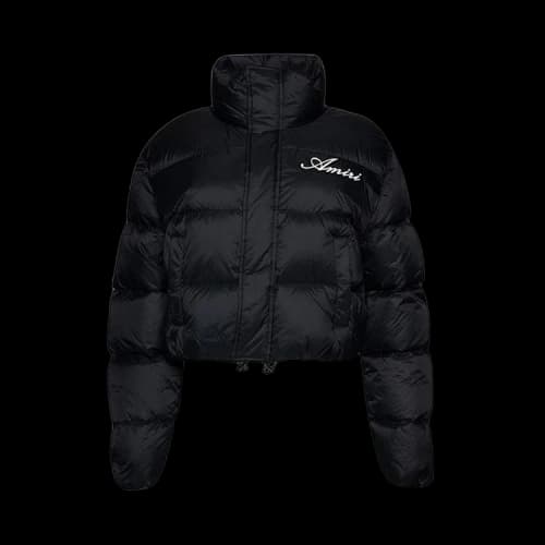 Amiri Bones Cropped Down Jacket 'Black'