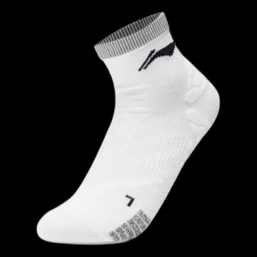 Li-Ning Running Logo Socks 'White Black'