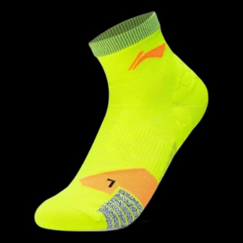Li-Ning Logo Mid Cut Socks 'Neon Yellow'