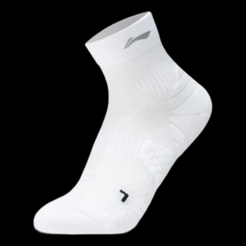 Li-Ning Running Logo Mid Cut Socks 'White'