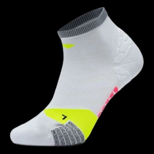 Li-Ning Running Short Socks 'Grey Neon Yellow'