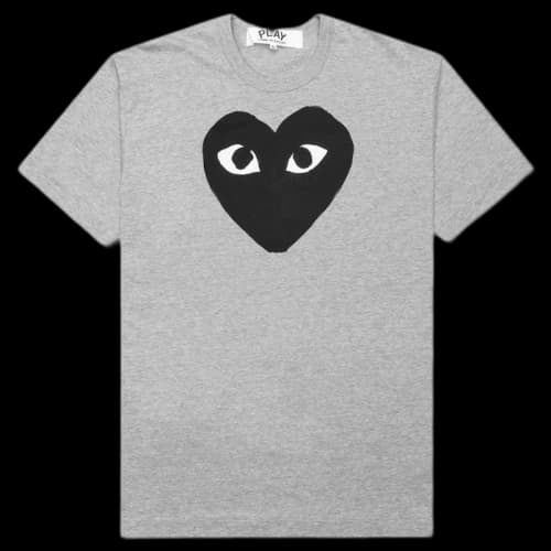 Comme des Garcons Play Women's Black Heart T-shirt Grey