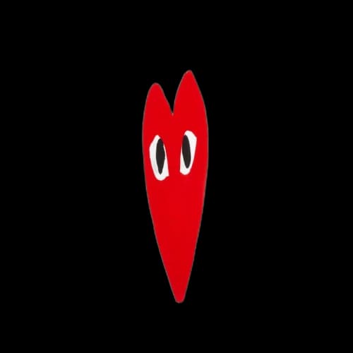 Comme des Garcons Play Red Emblem Long Heart T-shirt White