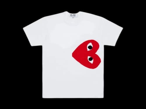 Comme des Garcons PLAY Side Heart T-shirt White/Red