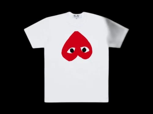 Comme des Garcons PLAY Reverse Heart logo T-shirt White/Red