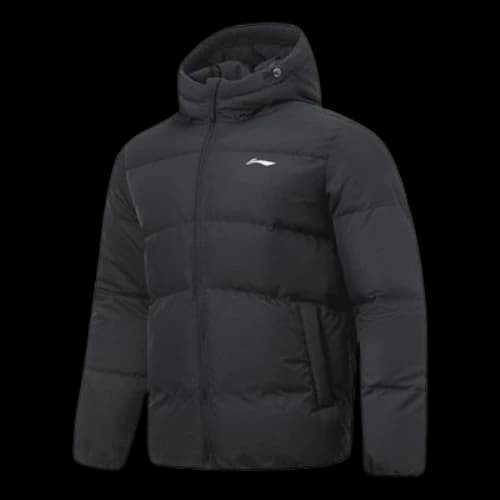 Li-Ning Logo Waterproof Down Jacket 'Black'