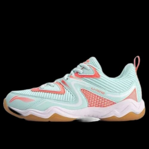 Li-Ning Sound Badminton Training Shoes 'White Mint Pink' (Women's)