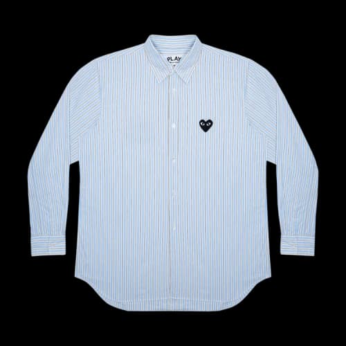Comme des Garçons PLAY Striped Shirt 'Blue'
