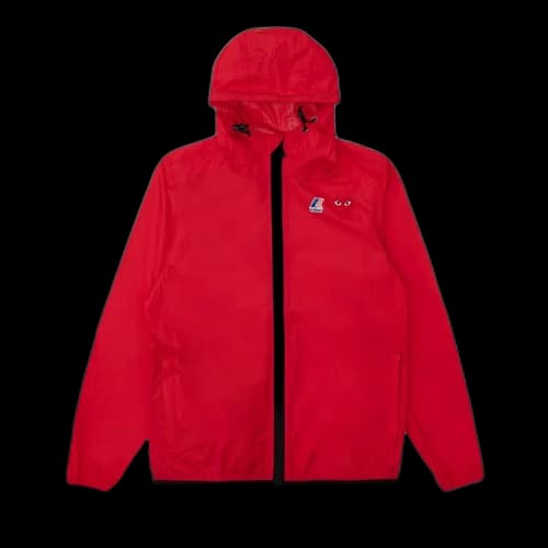 Comme des Garçons PLAY x K-Way Hoodie Full Zip 'Red'