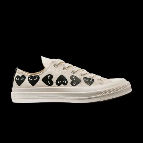 Comme des Garçons PLAY x Converse Chuck 70 Low 'Multi Heart - Beige'