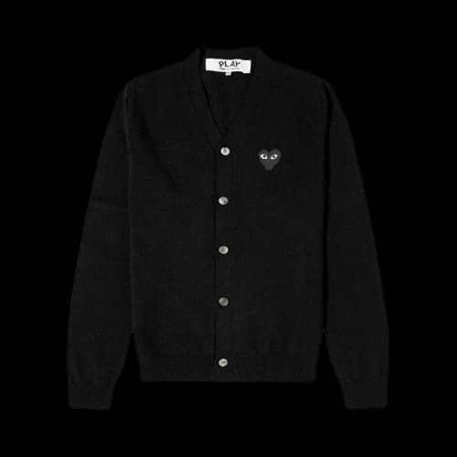 Comme des Garçons PLAY Small Heart Cardigan 'Black'