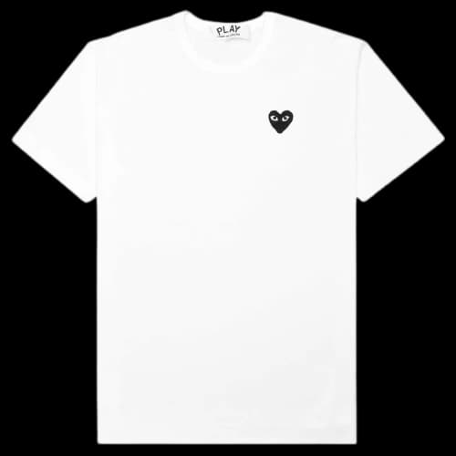 Comme des Garcons PLAY Play Black Emblem T-shirt White