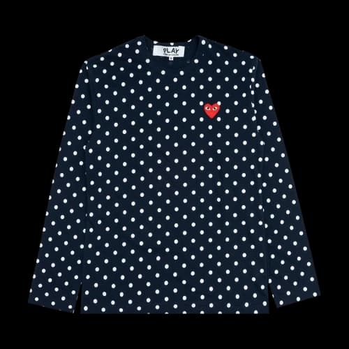 Comme des Garçons PLAY Polka Dot T-Shirt 'Navy/White'