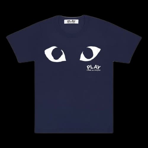 Comme des Garcons PLAY Play Eyes Logo T-shirt Navy