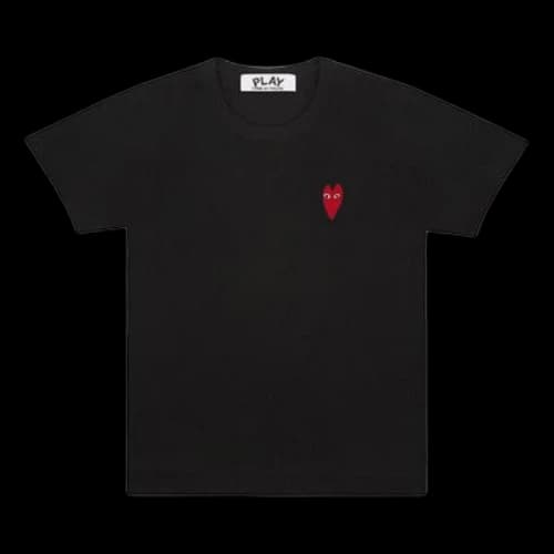 COMME des GARCONS PLAY Kawakubo Rei Red Short Sleeve Black
