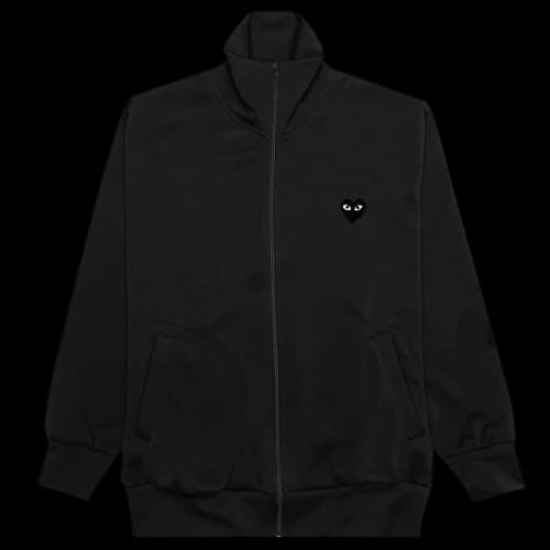 Comme des Garcons PLAY Play Women's Big Black Heart Zip Up Sweatshirt Black