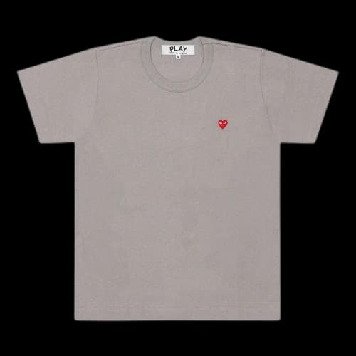 Comme des Garçons PLAY Small Red Heart T-Shirt 'Grey'