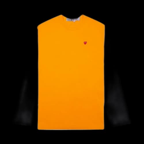 Comme des Garçons PLAY Bi-Color T-Shirt 'Yellow/Grey'