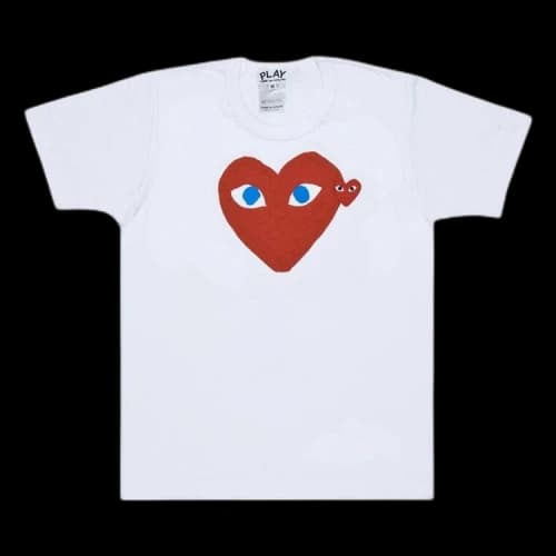 Comme des Garçons PLAY Heart Emblem Tee 'White'