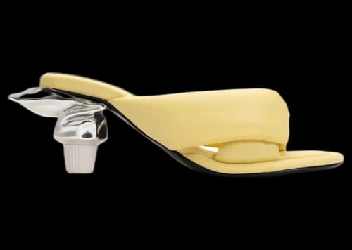 Maison Mihara Yasuhiro Toothpaste Heel Puffer Sandal Yellow (Women's)