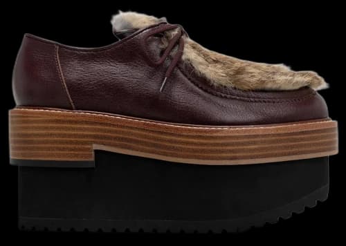 Maison Mihara Yasuhiro Double Sole Moca Shoes Bordeaux