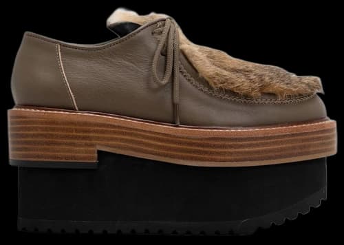 Maison Mihara Yasuhiro Double Sole Moca Shoes Grey
