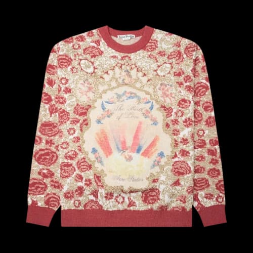 Acne Studios Jacquard Sweater 'Blossom Pink/Gold'