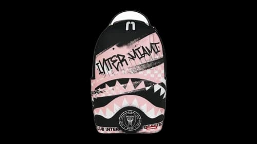 Sprayground MLS Inter Miami Stencil Shark DLXSV Backpack Multicolor